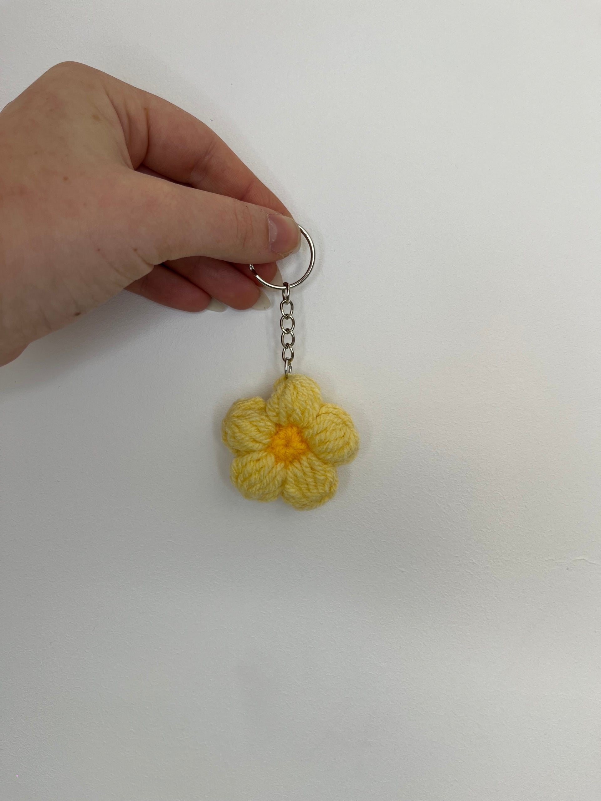 Porte-clé marguerite jaune